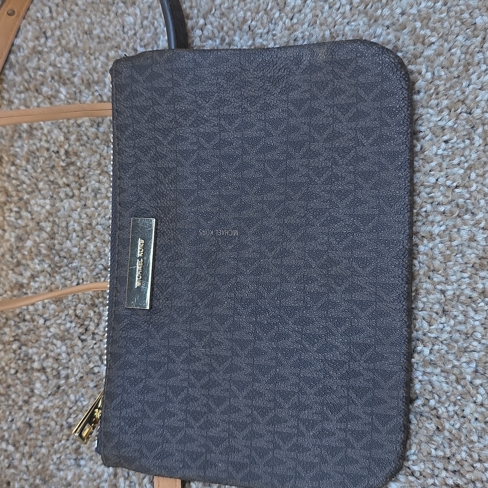 Michael Kors Black and Tan Belt Bag